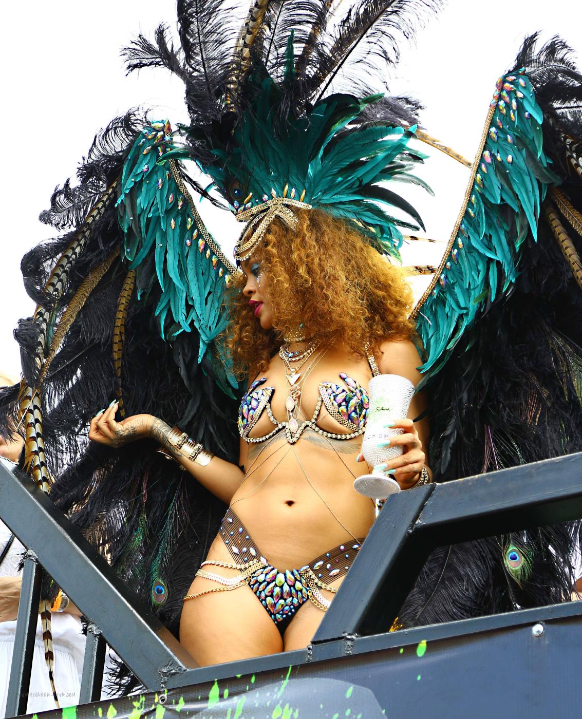 Rihanna Nip Slip Public Bikini Festival Photos Leaked 48