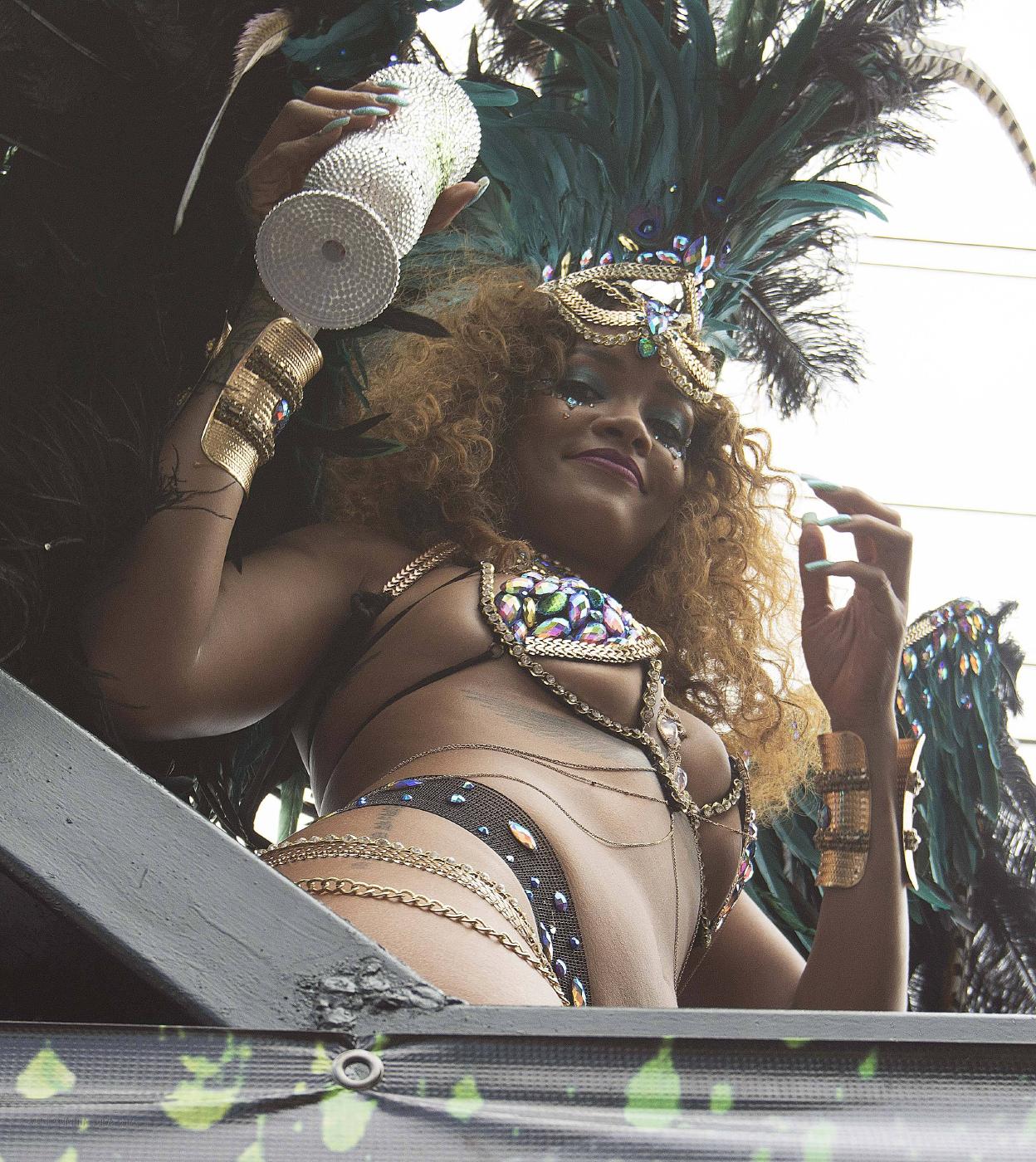 Rihanna Nip Slip Public Bikini Festival Photos Leaked 56
