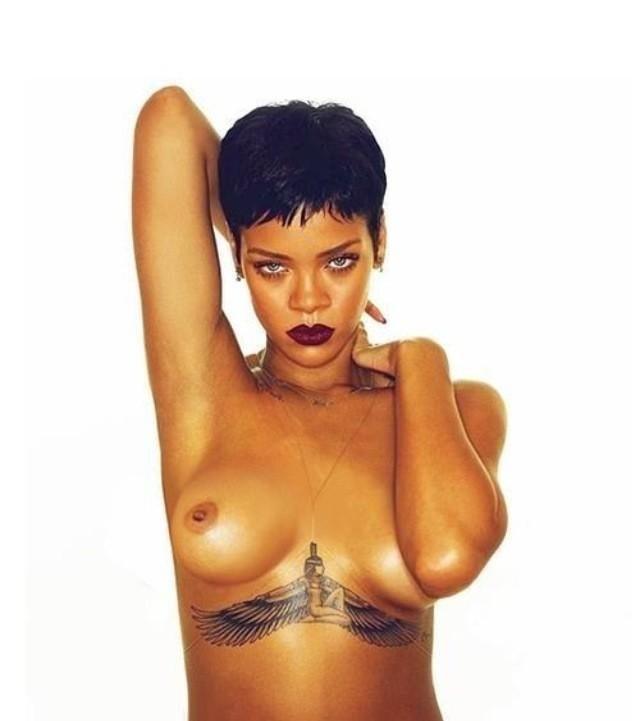 Rihanna Nude Topless Photoshoot Photos Leaked 9